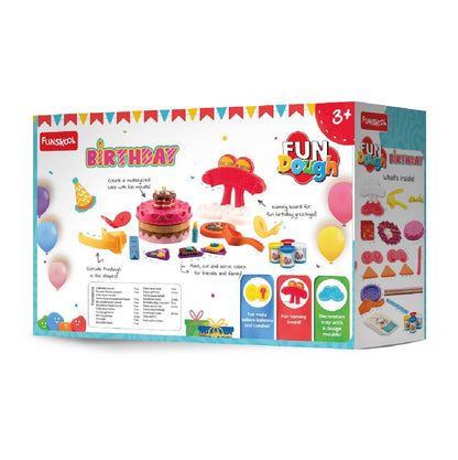 Fundough Birthday Bakery Playdough Set - Creative Kids Pretend Play Dough Kit
