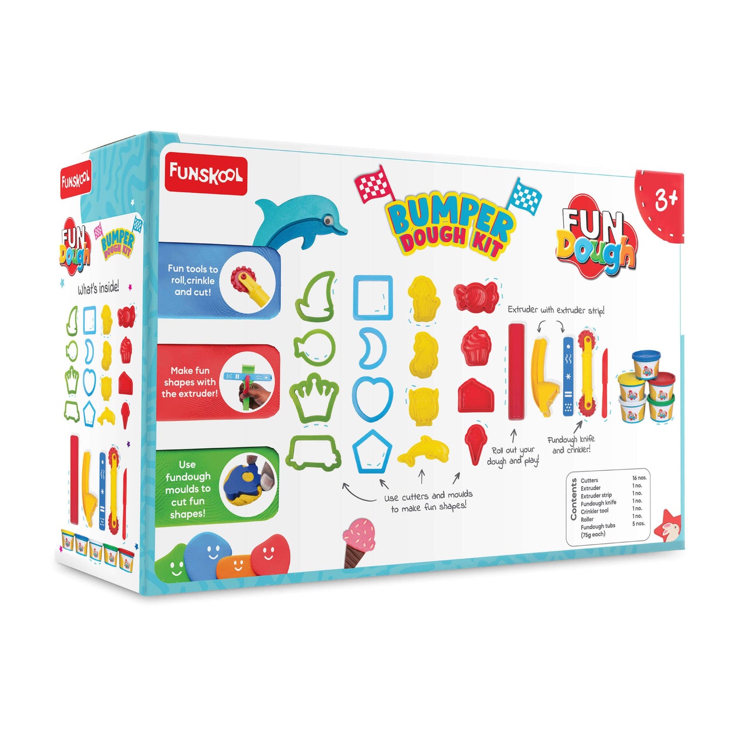 Ultimate Creative Dough Kit: 16 Cutters, Extruder, Roller for Kids' Fun