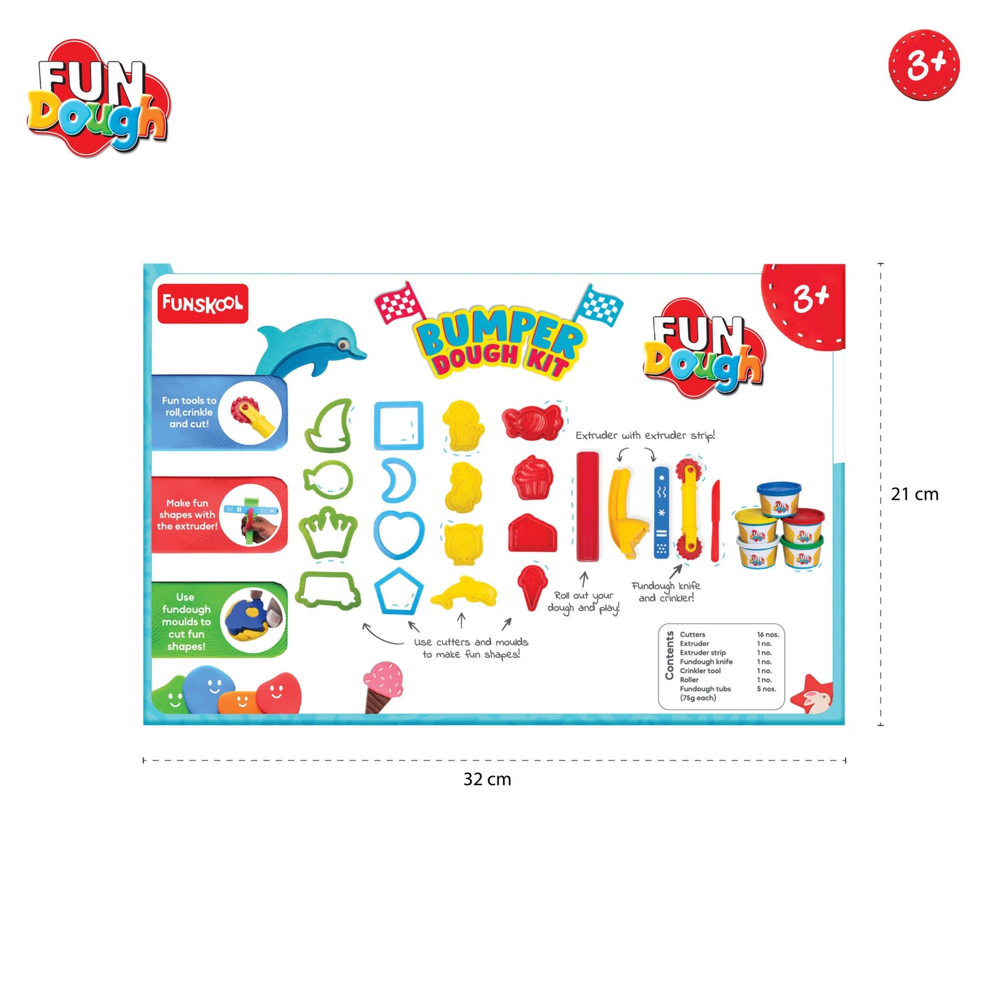 Ultimate Creative Dough Kit: 16 Cutters, Extruder, Roller for Kids' Fun