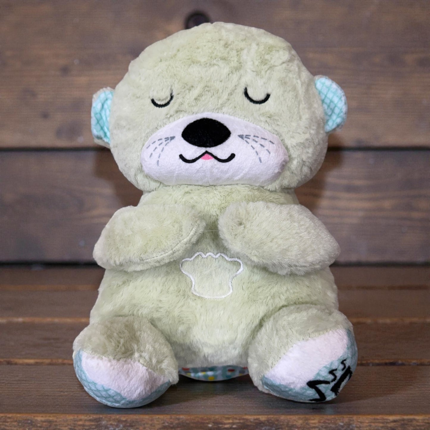 TIPTOP Breathing Teddy Soothing Plush Toy with Rhythmic Motion and Music