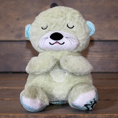 TIPTOP Breathing Teddy Soothing Plush Toy with Rhythmic Motion and Music