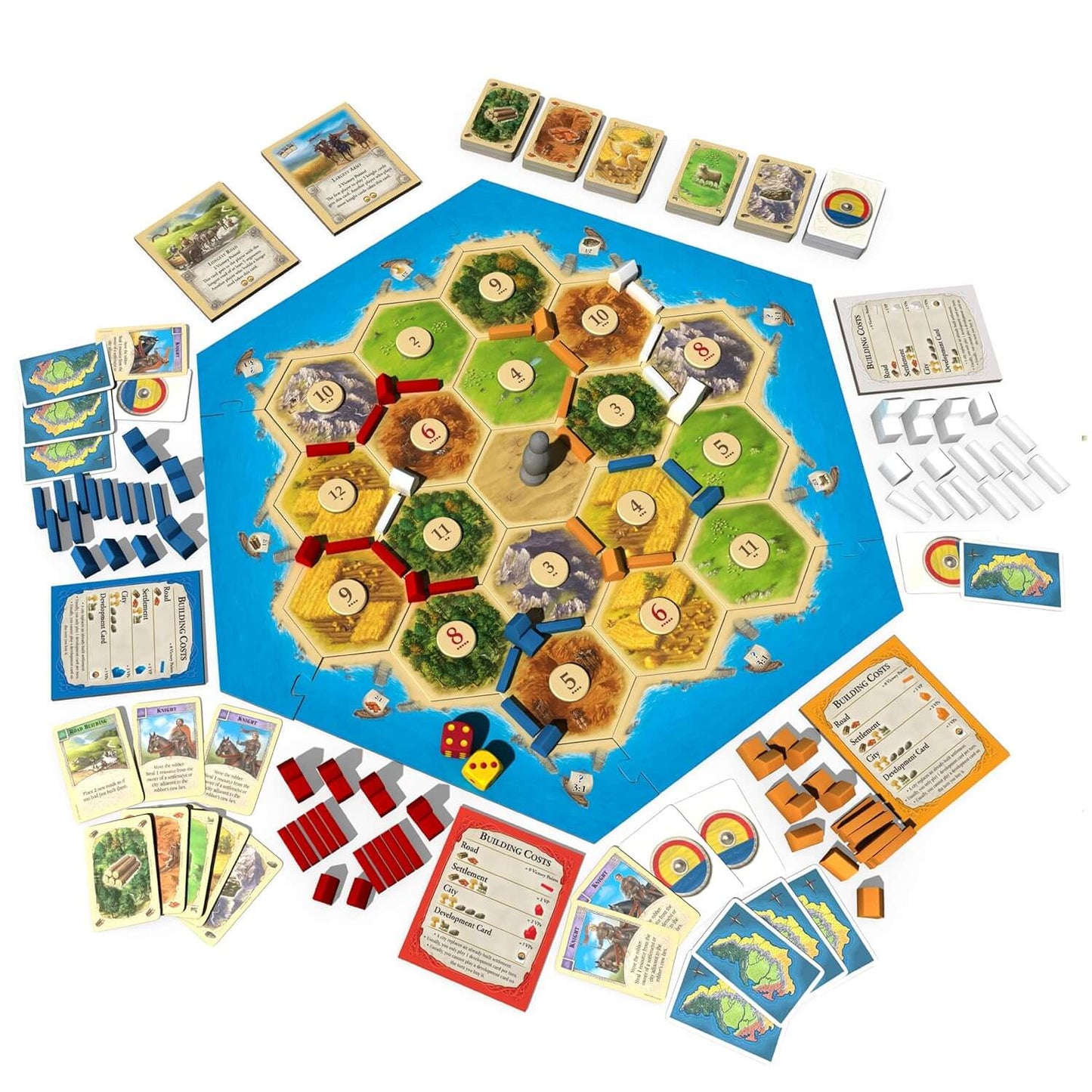 Catan Strategy Board Game: Resource Management & Settlement Building for 3-4 Players