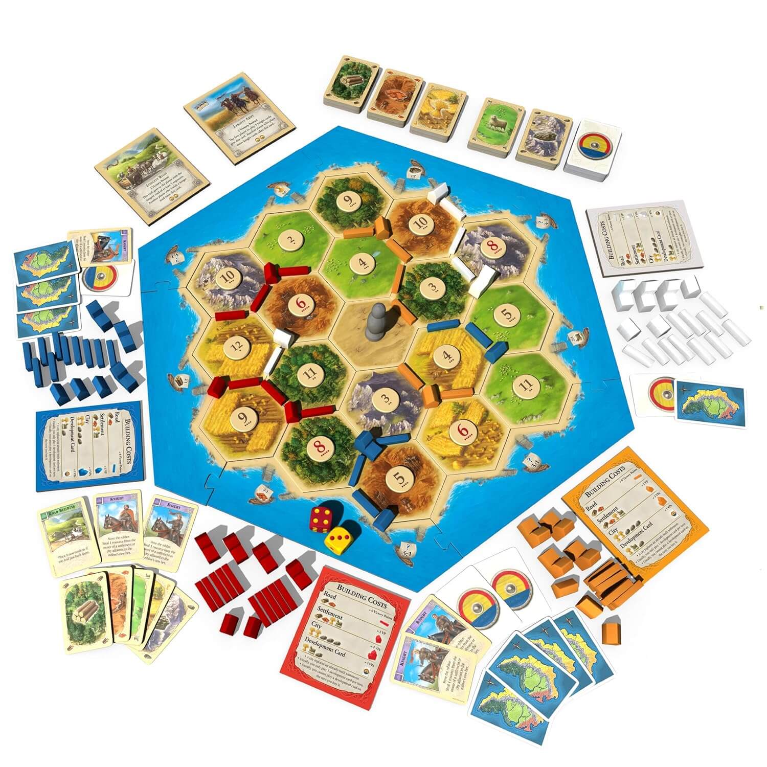 Catan Strategy Board Game: Resource Management & Settlement Building for 3-4 Players