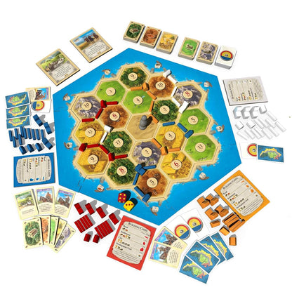 Catan Strategy Board Game: Resource Management & Settlement Building for 3-4 Players
