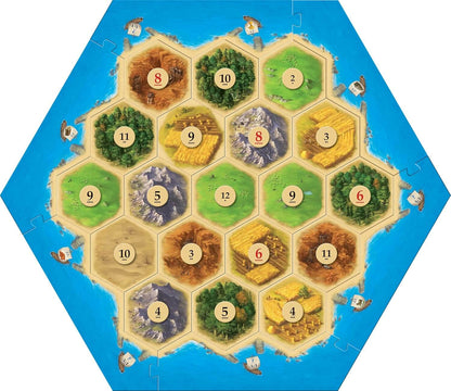 Catan Strategy Board Game: Resource Management & Settlement Building for 3-4 Players