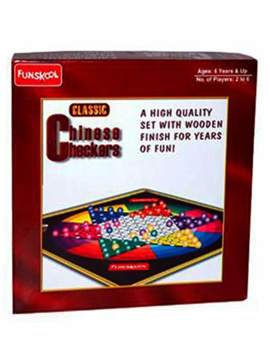 Classic Wooden Chinese Checkers Board Game for Family Fun Nights