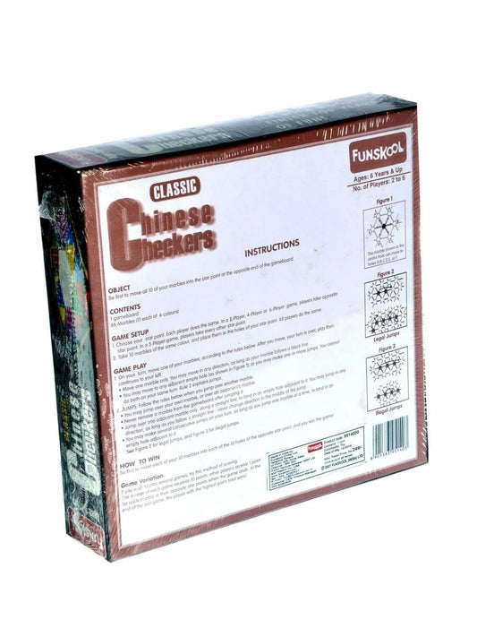 Classic Wooden Chinese Checkers Board Game for Family Fun Nights