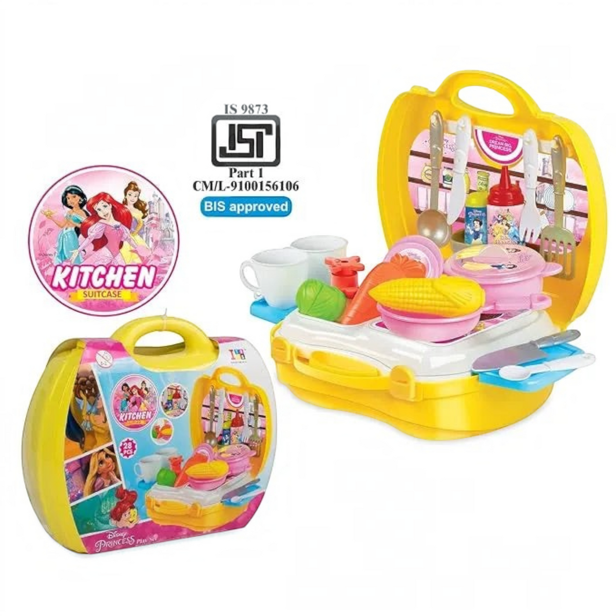 Carry Along Kitchen Set Toy- Princess