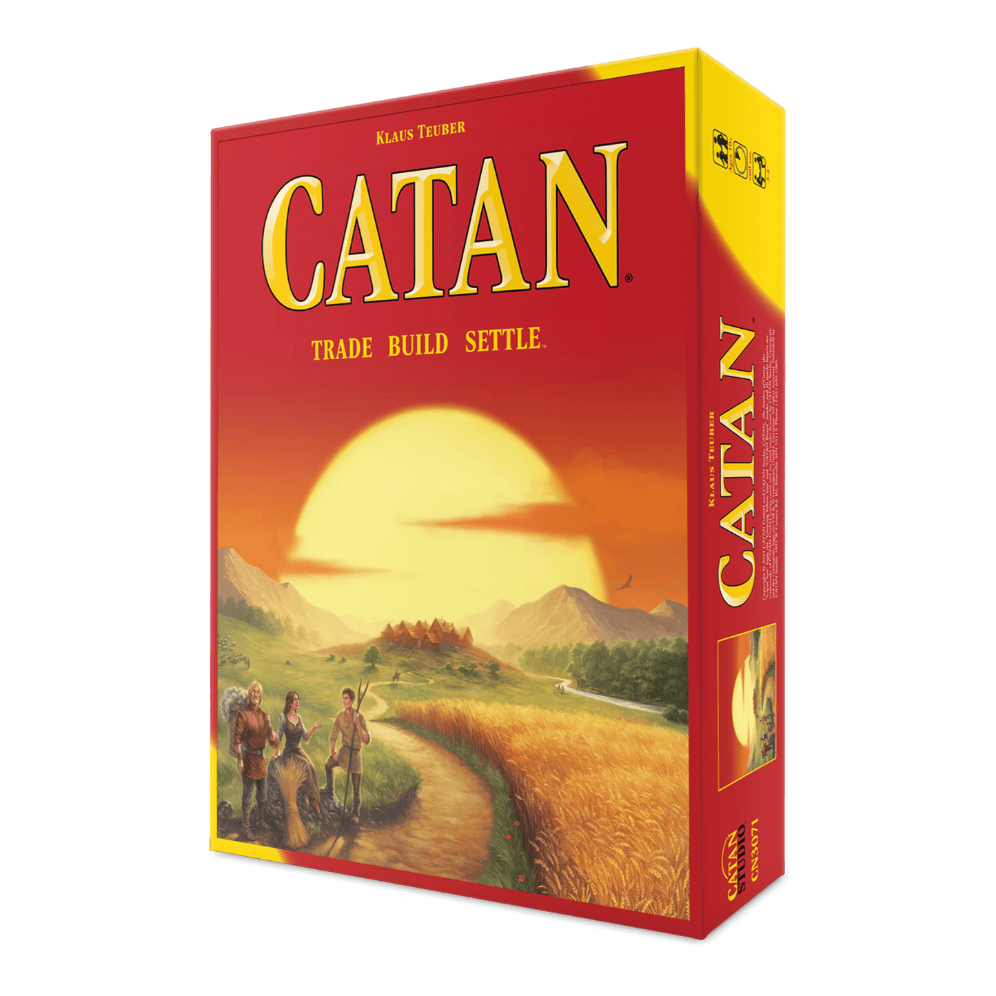 Catan Strategy Board Game: Resource Management & Settlement Building for 3-4 Players