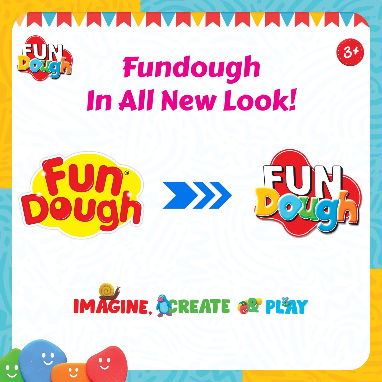 Fundough Celebrations Pack: Educational Alphabets, Numbers, Shapes, Animals, 8 Tubs