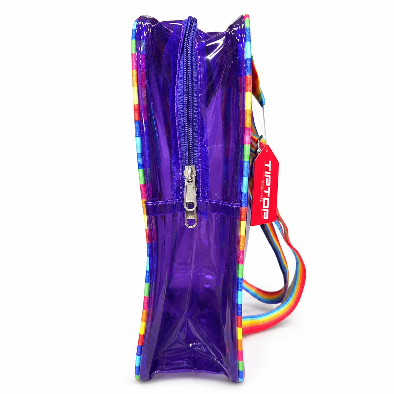 Kids Jelly Waterproof Backpack with Rainbow Straps