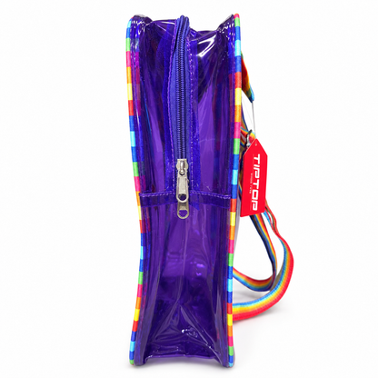 Kids Jelly Waterproof Backpack with Rainbow Straps