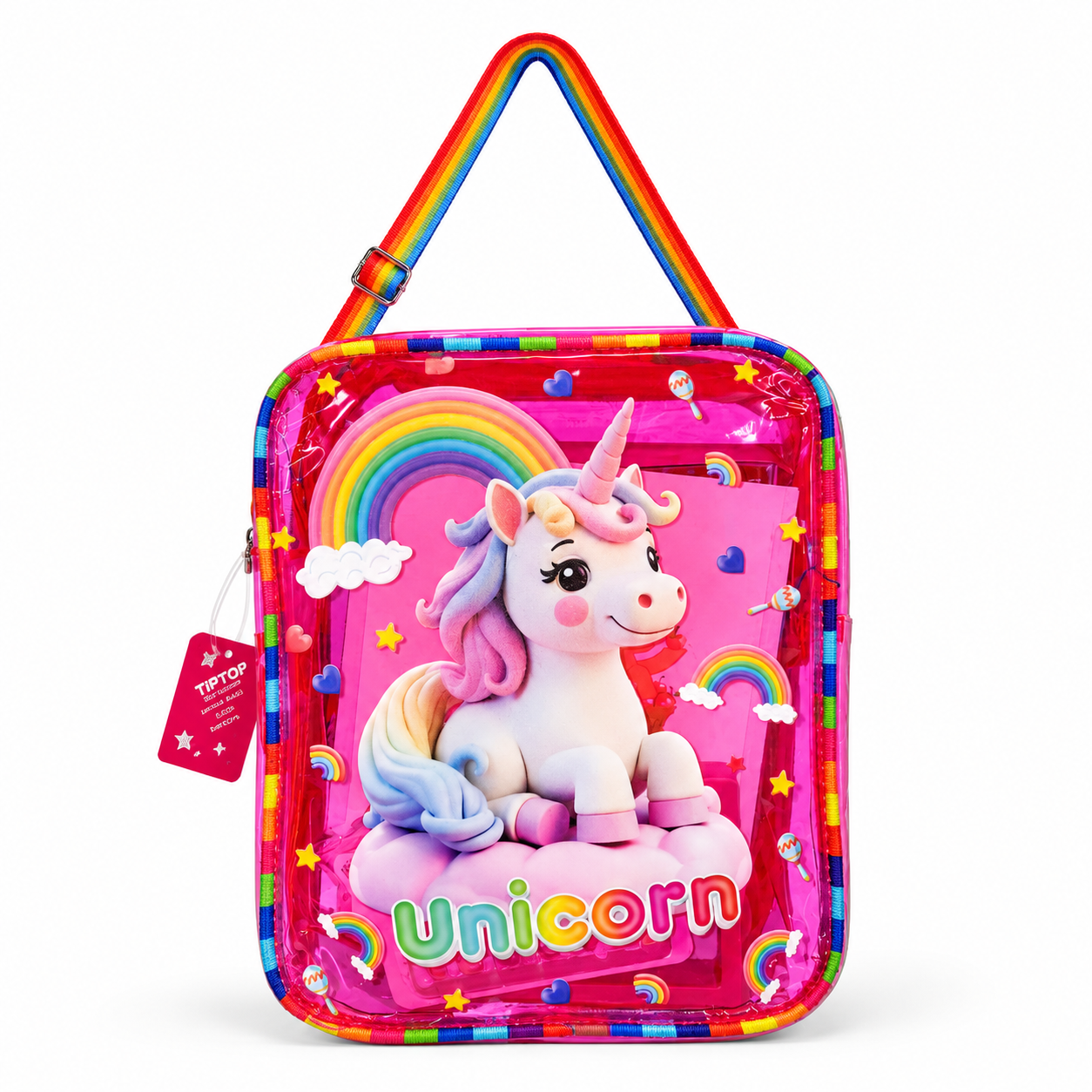 Kids Jelly Waterproof Bag with Rainbow Straps