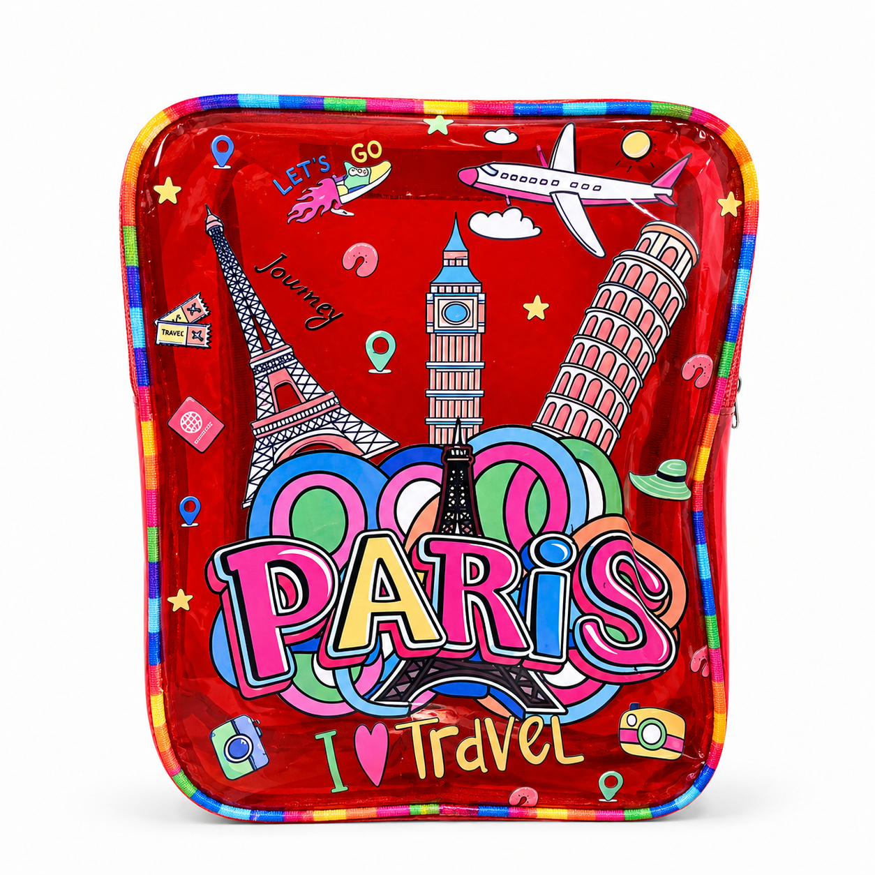 Kids Jelly Waterproof Bag with Rainbow Straps