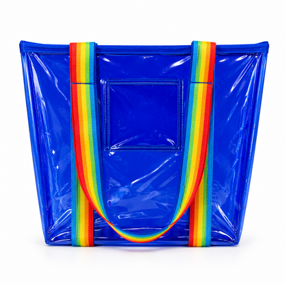 Transparent Neon Jelly Tote Bag | Waterproof PVC Beach Bag