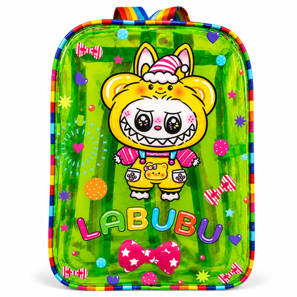 Kids Jelly Waterproof Backpack with Rainbow Straps