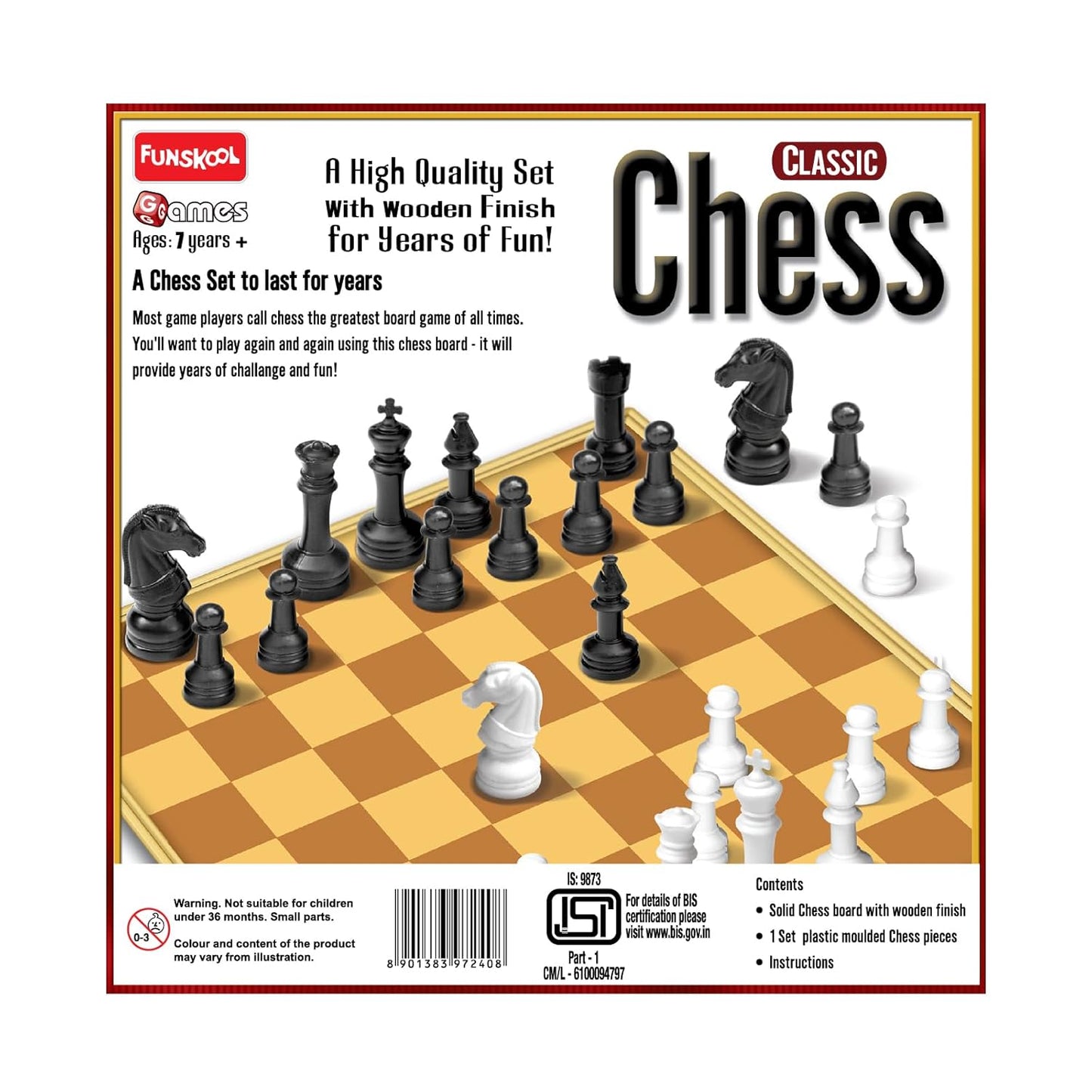 Funskool Classic Chess Board Game Set - Strategic Fun for All Ages