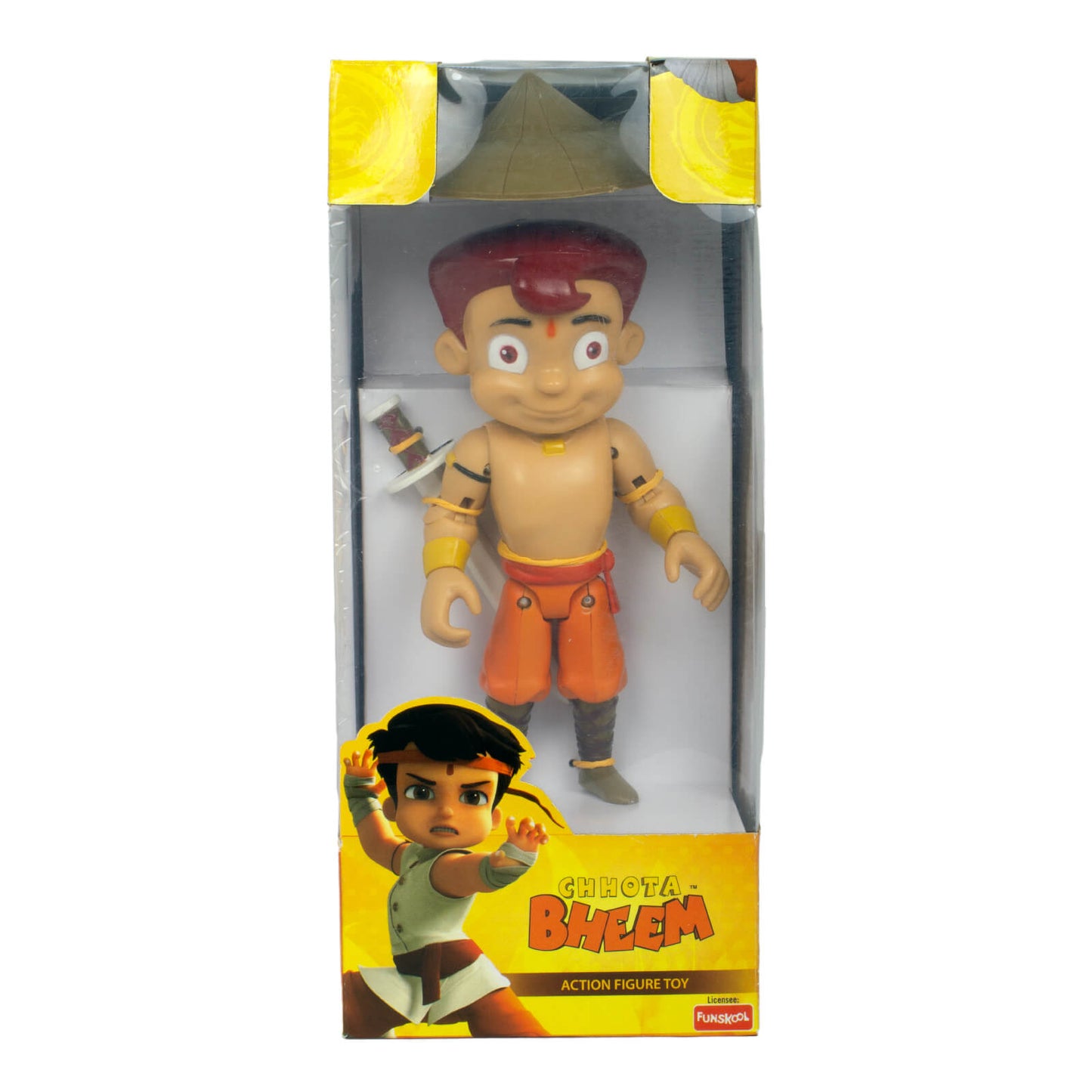 Dynamic Chhota Bheem 7-Inch Posable Action Figure with Warrior Gear