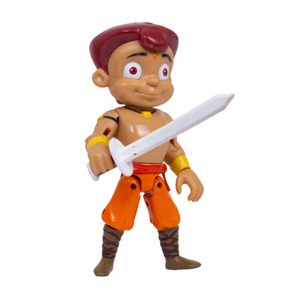 Dynamic Chhota Bheem 7-Inch Posable Action Figure with Warrior Gear