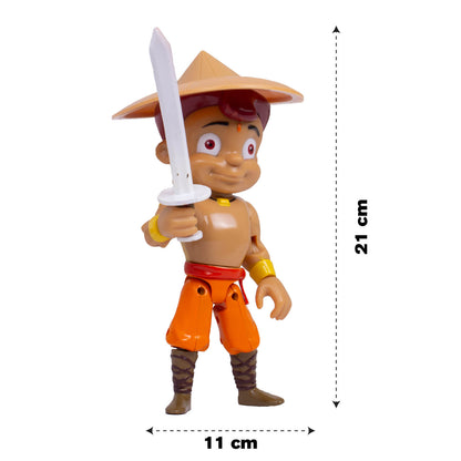 Dynamic Chhota Bheem 7-Inch Posable Action Figure with Warrior Gear
