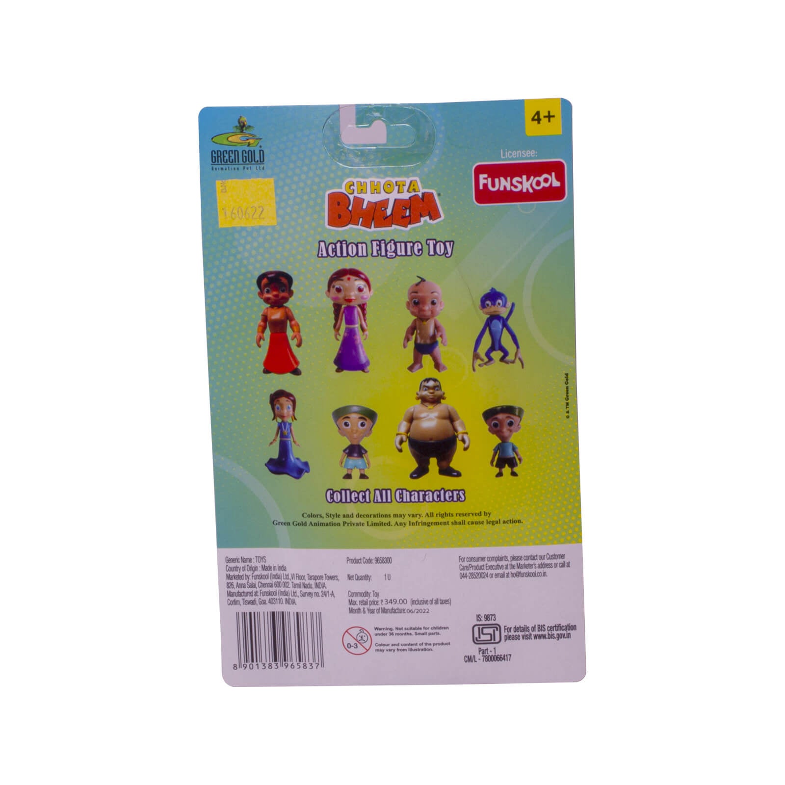 Chutki Beloved Cartoon Character Action Figure Toy, Durable Non-Toxic Kids Play