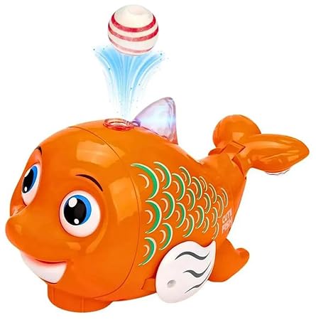 Cute Fish Blow The Ball Musical Toy