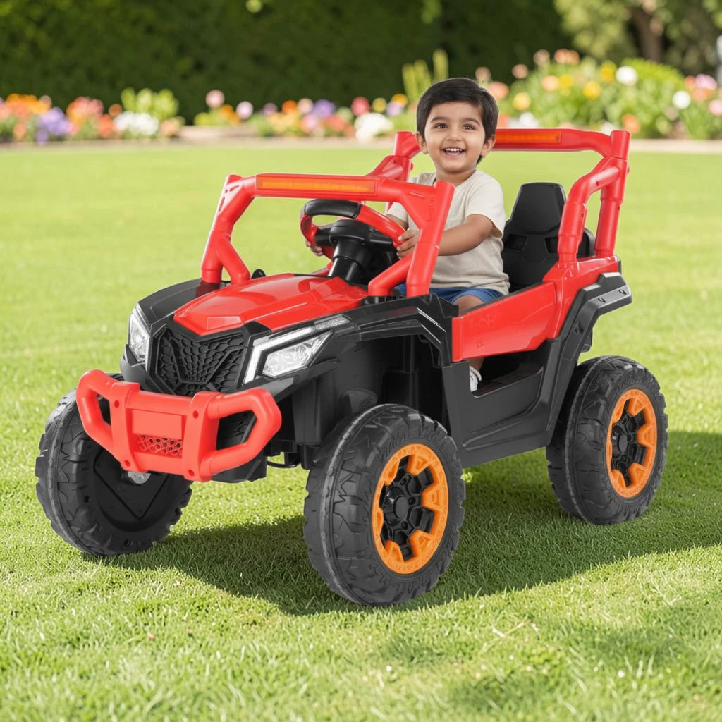 Toy House Maverick UTV Ride-On Jeep for Kids J015-Red - Age 3+