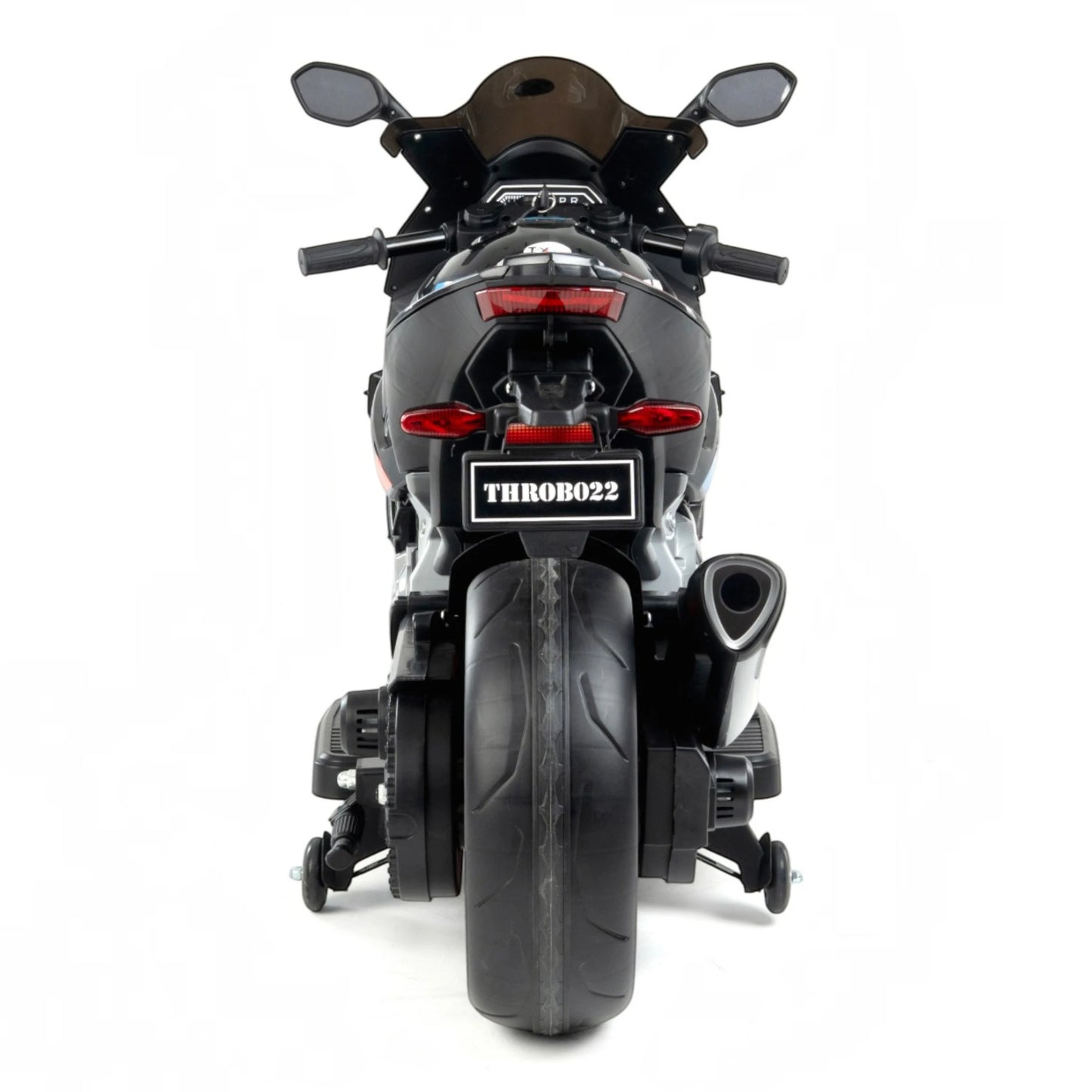 Toy House Battery Operated Ride-On Bike for Kids - B022- Black