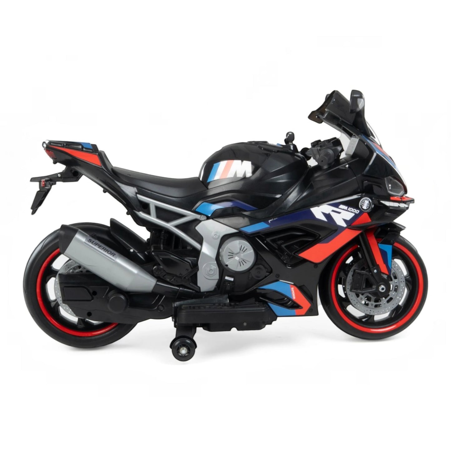 Toy House Battery Operated Ride-On Bike for Kids - B022- Black