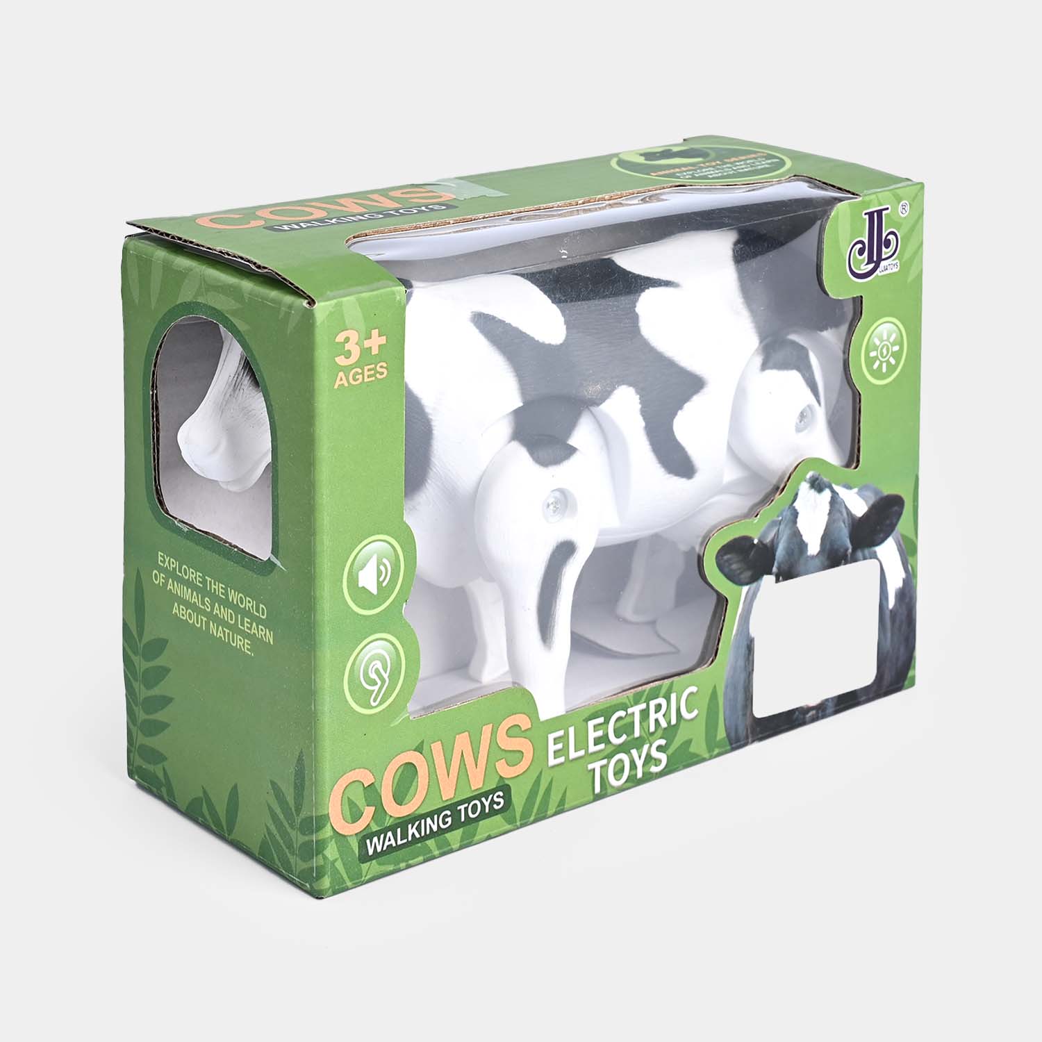 Interactive Walking Milk Cow Toy with Lights, Music, and Fun for Kids