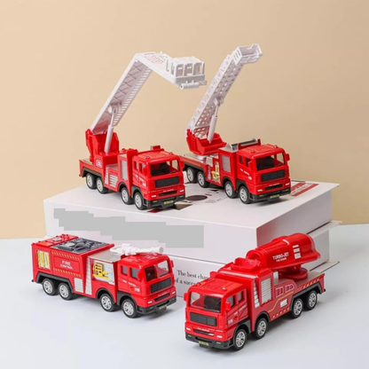 Die Cast Model Fire Engine Truck Toy for Kids