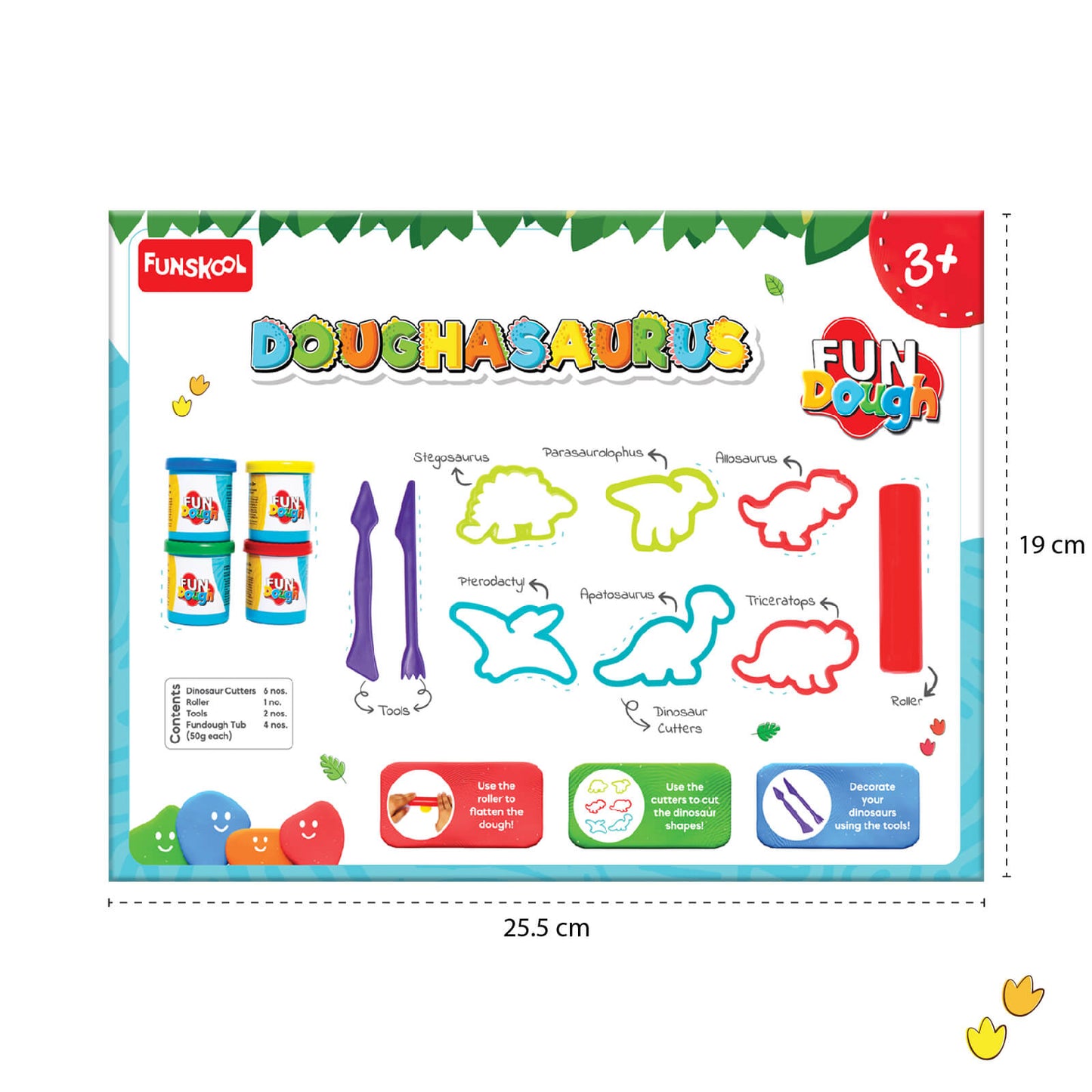 Doughasaurus Dinosaur Clay & Cutter Set for Creative Kids' Playtime Fun