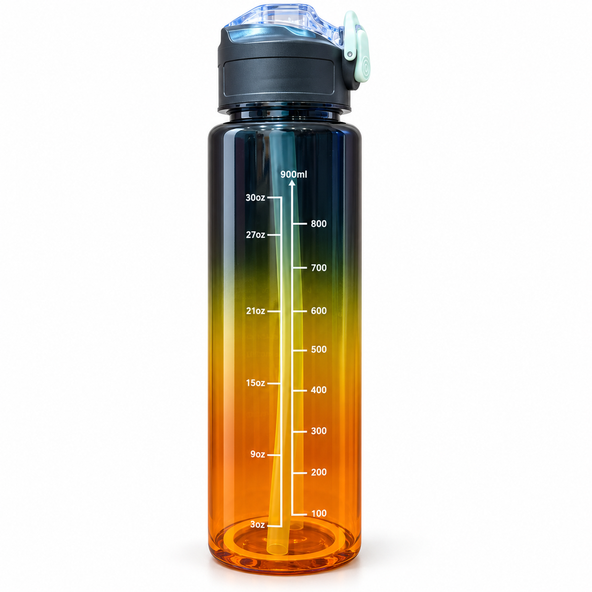 Motivational Water Bottle 900 ML | BPA-Free with Leak-Proof