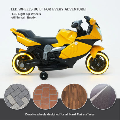 Toy House Mini Ninja Ride-On Bike for Kids - Age 2 to 4 - B005-Yellow