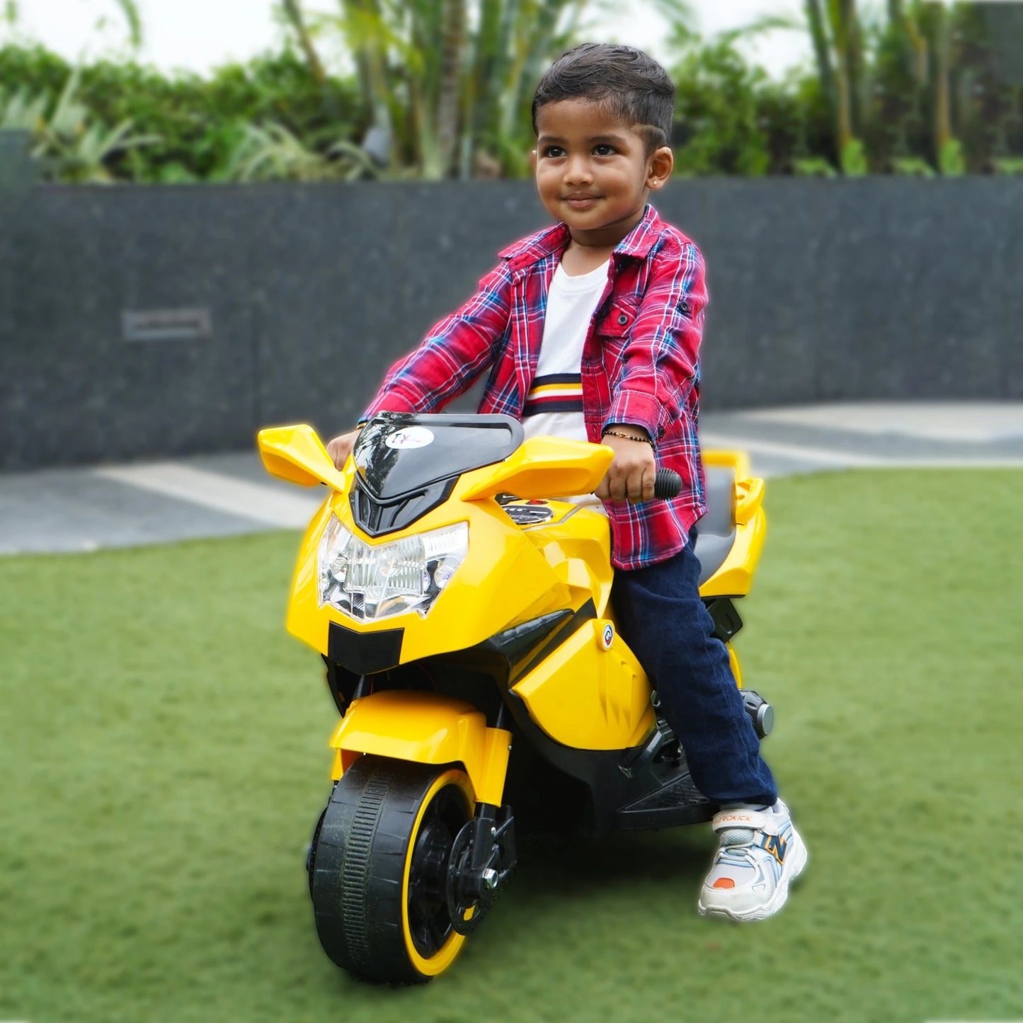 Toy House Mini Ninja Ride-On Bike for Kids - Age 2 to 4 - B005-Yellow