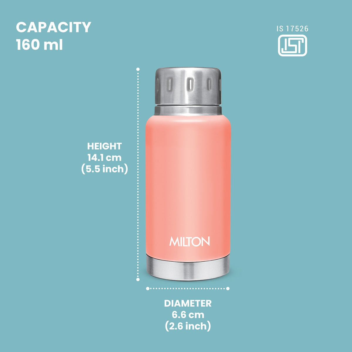 Milton Elfin Thermosteel Insulated Water Bottle