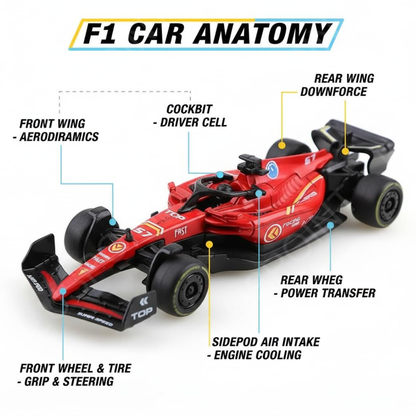 F1 Racing Die cast Metal Cars for Kids