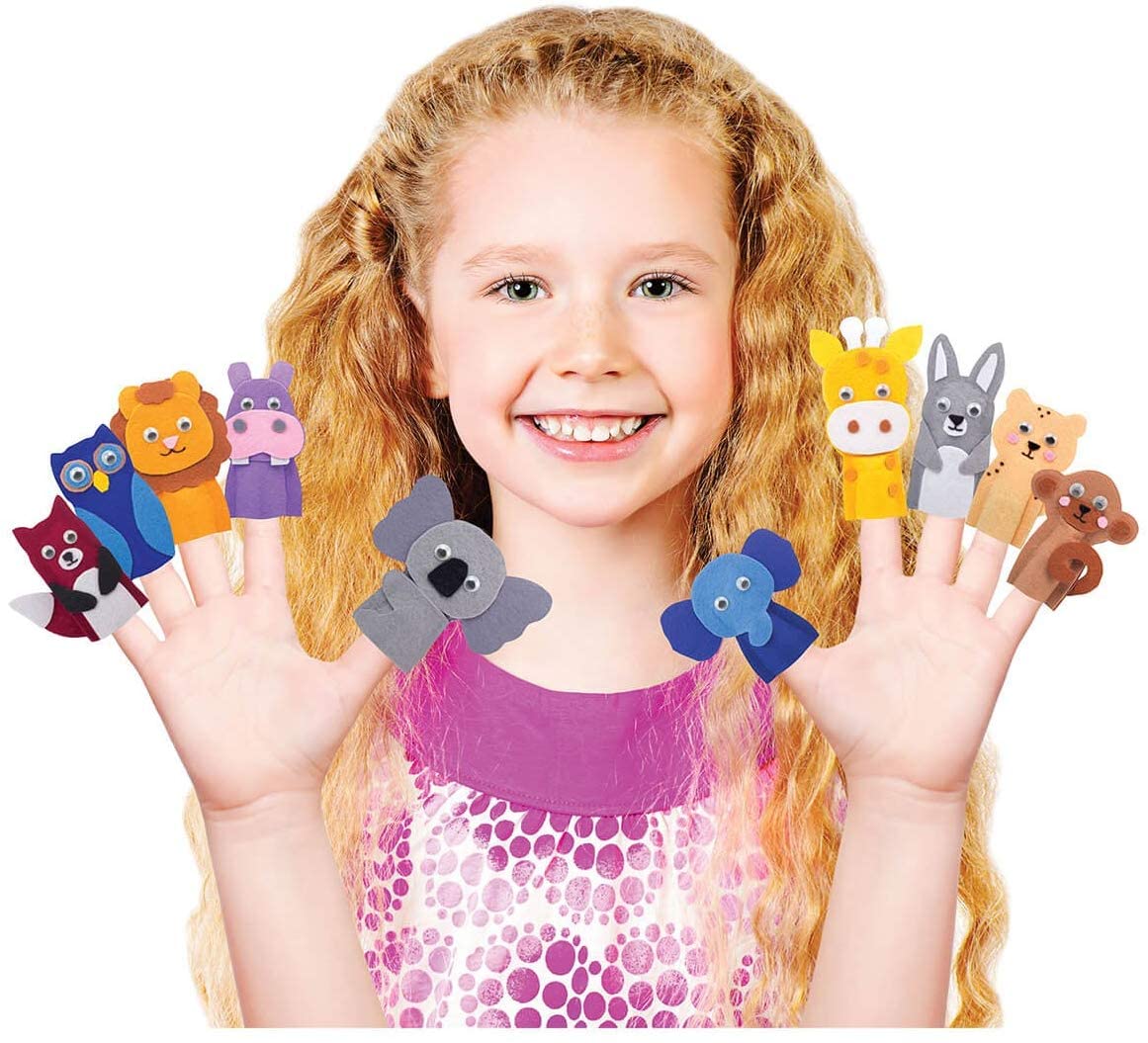 Funskool Handycrafts Animal Finger Puppets DIY Art Craft Kit