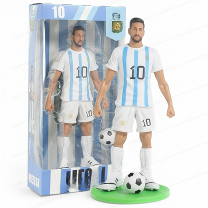 Football Player Messi Action Figure Set with Ball for Kids 