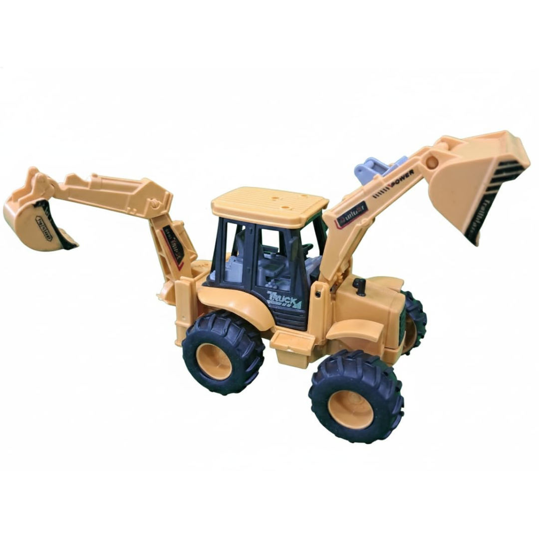 Friction Powered Bulldozer Truck JCB Excavator Toy