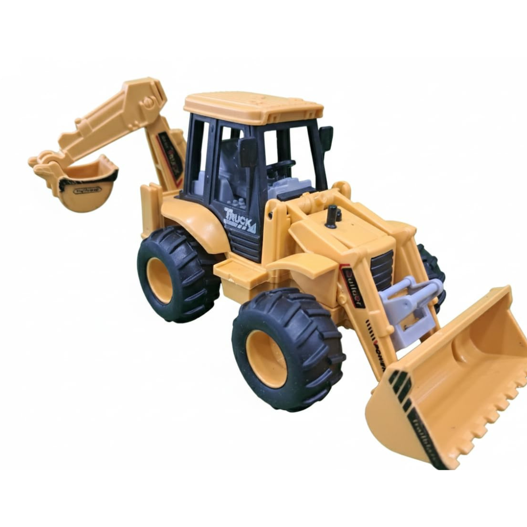Friction Powered Bulldozer Truck JCB Excavator Toy