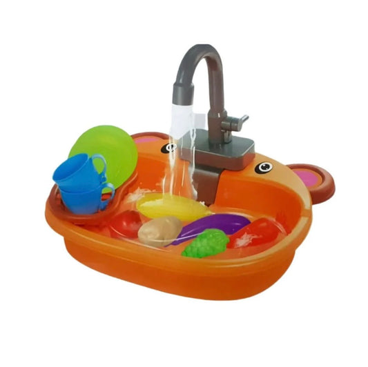Wash Up Kitchen Set for Boys & Girls | Dish washer toy with running water tap
