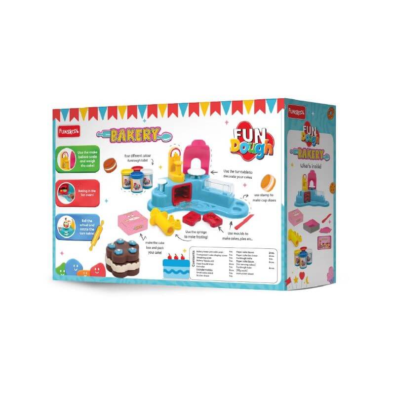 Fundough Deluxe Creative Bakery Play Set - Dough Fondant Icing Extruder Kit