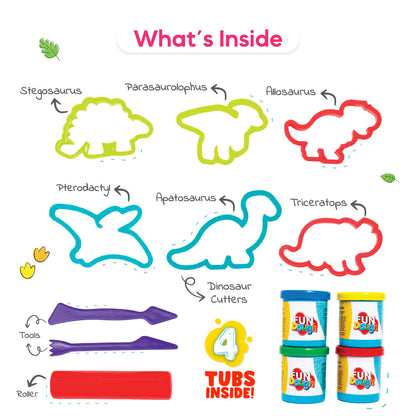 Fundough Doughasaurus | Dinosaur Shapes Detail