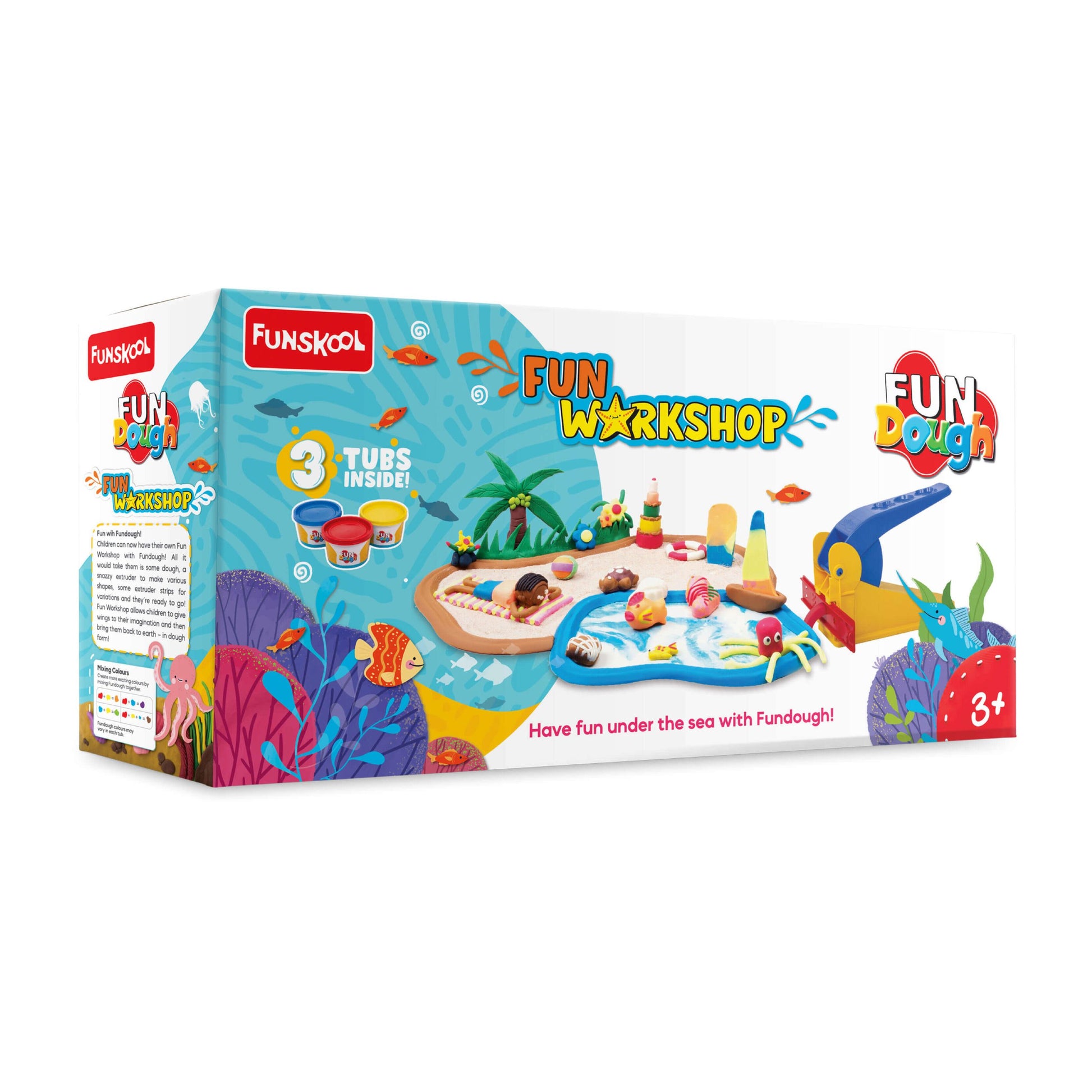 Fundough Fun Workshop: Kids' Creative Clay Extruder & Shape Play Set
