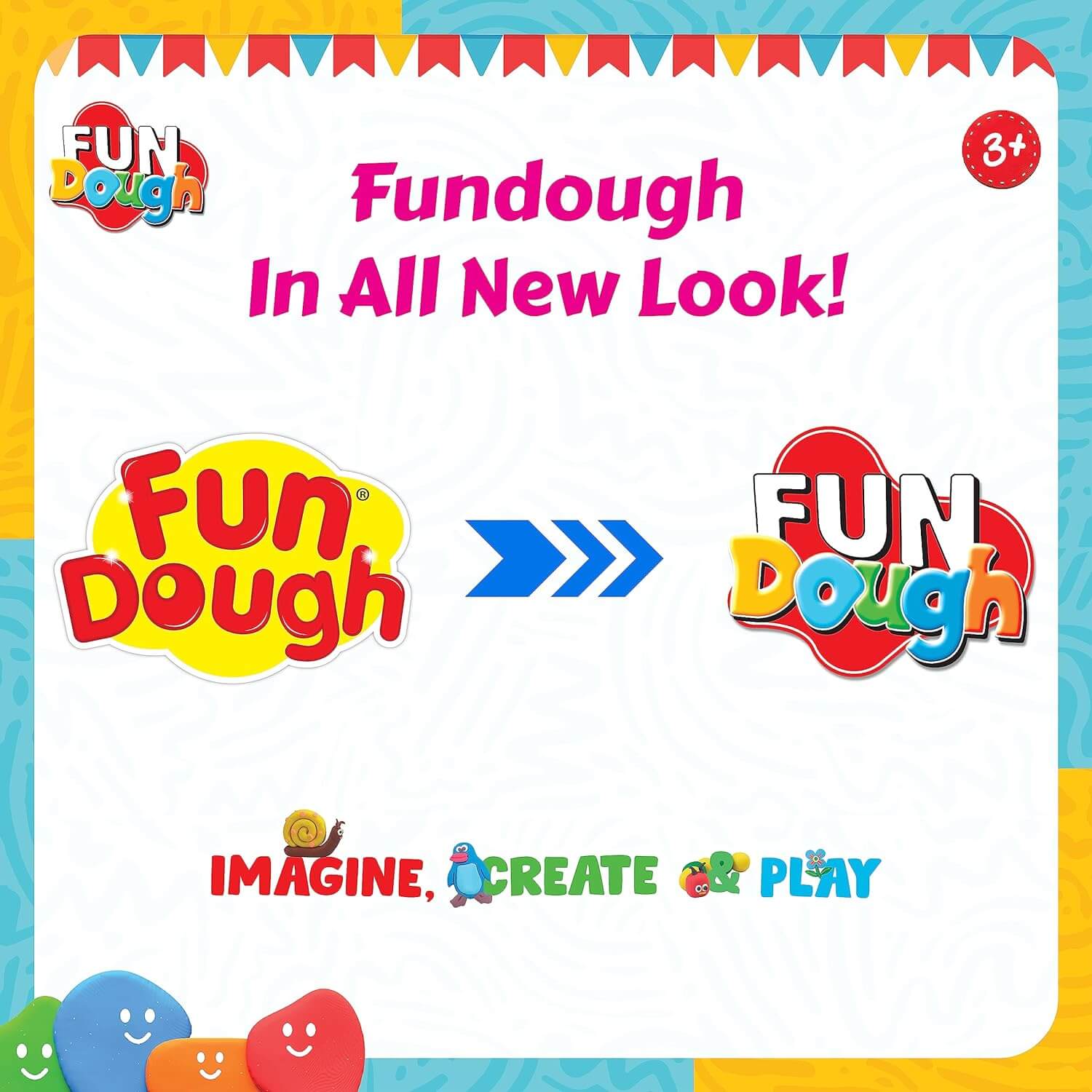 Fundough Jumbo Play Dough Pack | Packaging View
