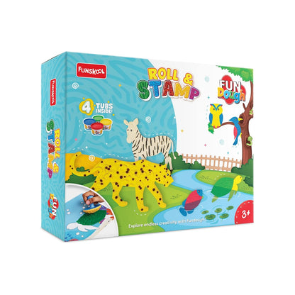 Fundough Roll and Stamp Playset | Dough Sculpting Set