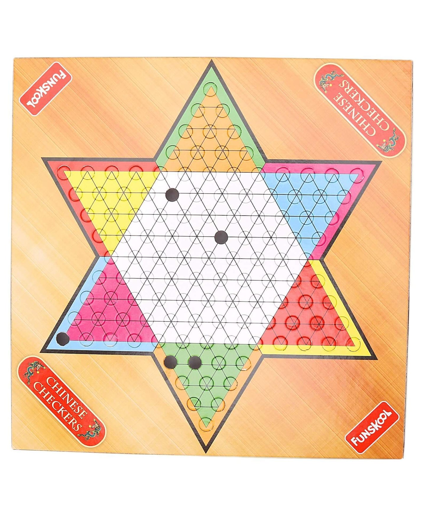 Funskool 5-in-1 Chinese Checkers and Traditional Strategy Board Game Set