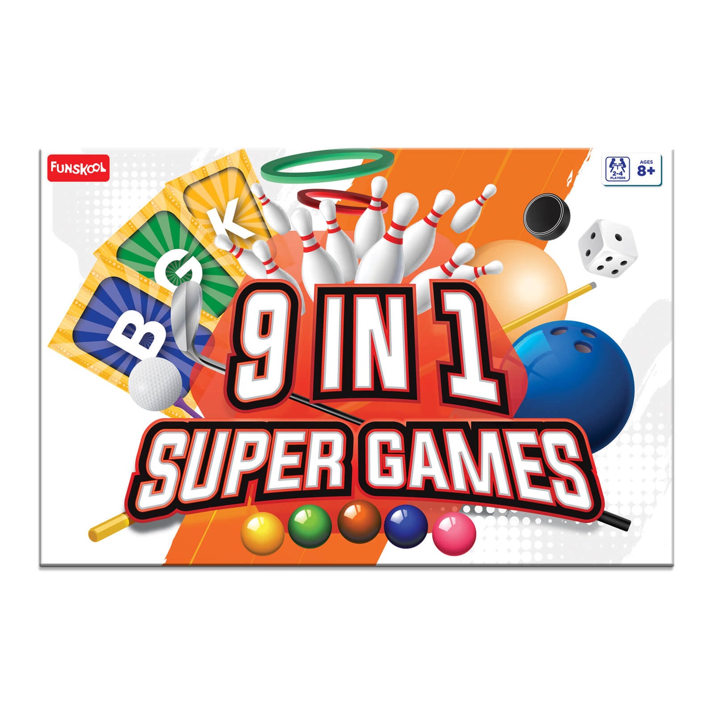 Funskool 9 in 1 Super Games Multi Activity Indoor Play Set