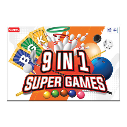 Funskool 9 in 1 Super Games Multi Activity Indoor Play Set
